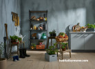 Kitchen, Tuscan-inspired kitchen, kitchen featuring dusty blues