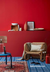 red interior ideas, red interior inspiration, colour palette, red feature wall, interior design